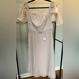 Chi Chi London Women's Floral Embroidered Maxi Dress, Blush. UK 10